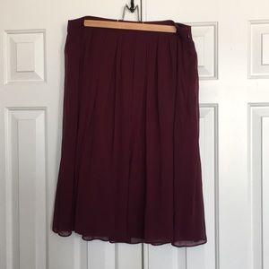 Burgundy White House Black Market skirt